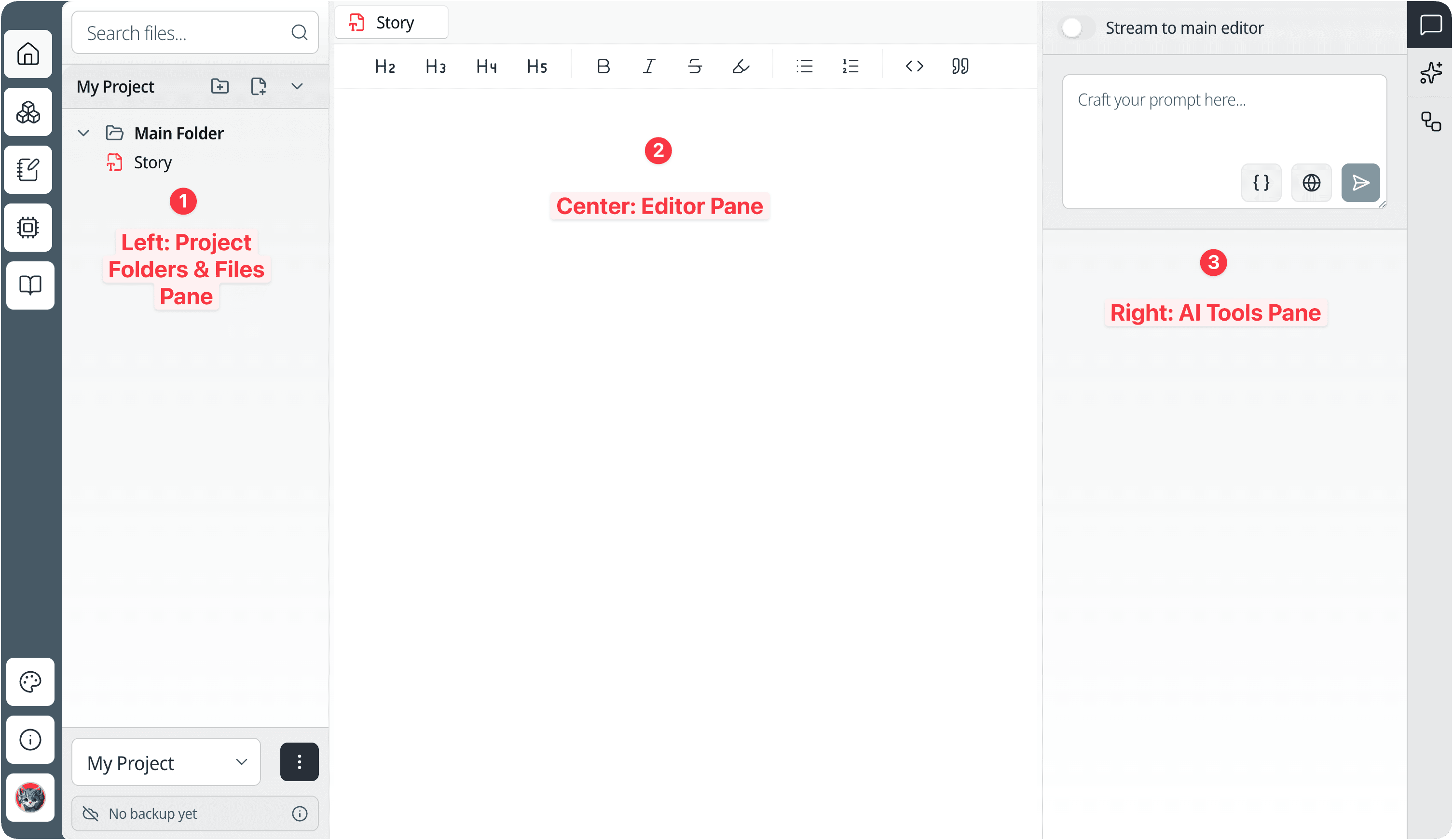 Koubou 3-Pane Workbench